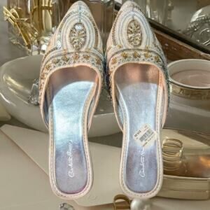 Charlotte Russe 8 NWT slider with beaded accents.